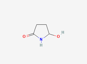 Two-dimensional chemical structure of 5-Hydroxy-2-pyrrolidone