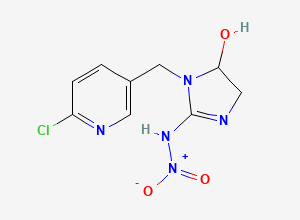 Two-dimensional chemical structure of 5-Hydroxy Imidacloprid Impurity