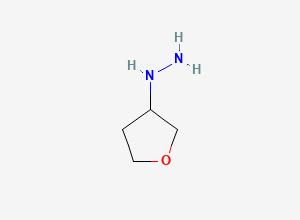 Two-dimensional chemical structure of (Tetrahydrofuran-3-yl)hydrazine