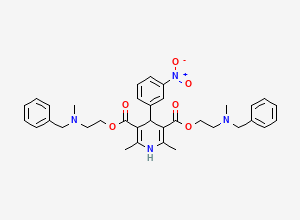 Two-dimensional chemical structure of Nicardipine EP Impurity B / Nicardipine Related Compound D / Nicardipine Bis Analog (free base), CAS 71791-90-7