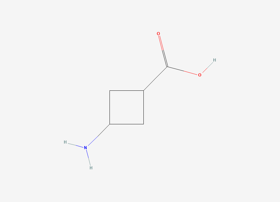 Two-dimensional chemical structure of 3-Aminocyclobutane-1-carboxylic acid