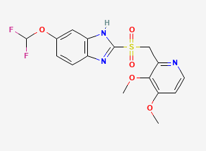 Two-dimensional chemical structure of Pantoprazole EP Impurity A, CAS 127780-16-9