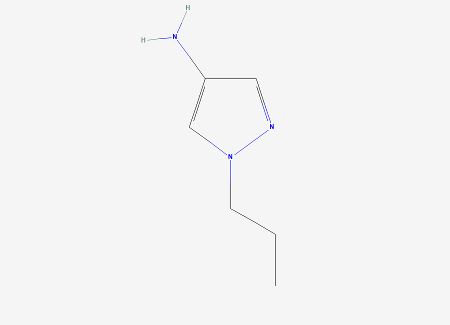Two-dimensional chemical structure of 1-propyl-1H-pyrazol-4-amine
