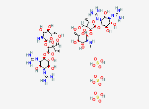Two-dimensional chemical structure of Streptomycin Sulfate, CAS 3810-74-0