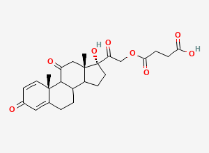 Two-dimensional chemical structure of Prednisolone Impurity 26