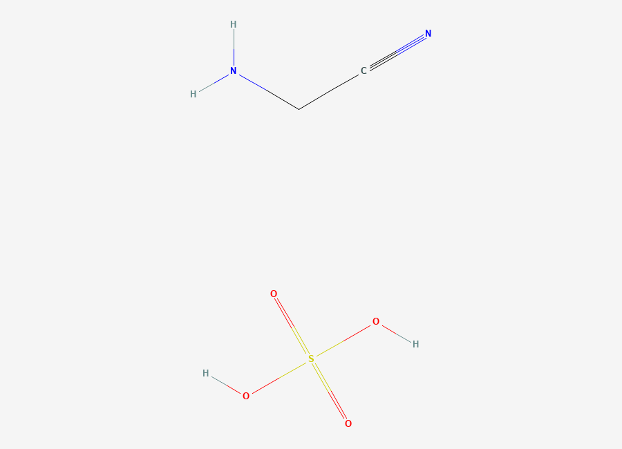 Two-dimensional chemical structure of Aminoacetonitrile sulfate (1:1)