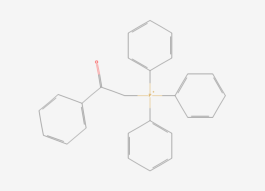 Two-dimensional chemical structure of Phenacyl(triphenyl)phosphonium