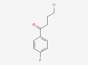 Two-dimensional chemical structure of 4-Chloro-1-(4-fluorophenyl)butan-1-one, CAS 3874-54-2
