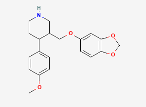 Two-dimensional chemical structure of Paroxetine HCl HeMihydrate IMpurity B HCl