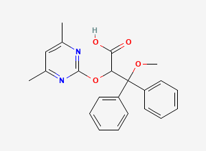 Two-dimensional chemical structure of Ambrisentan Racemate, CAS 713516-99-5