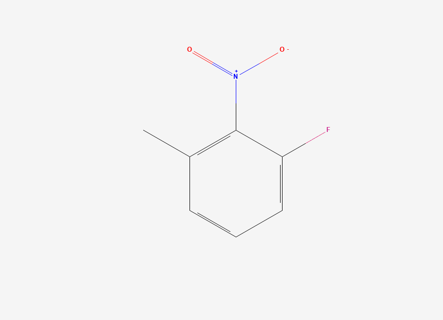 Two-dimensional chemical structure of 1-Fluoro-3-methyl-2-nitrobenzene