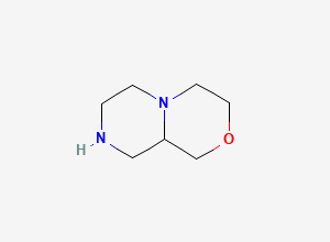 Two-dimensional chemical structure of Octahydropiperazino[2,1-c]morpholine