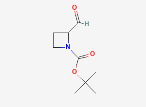Two-dimensional chemical structure of tert-Butyl 2-formylazetidine-1-carboxylate