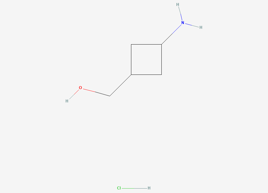 Two-dimensional chemical structure of 3-Aminocyclobutanemethanol hydrochloride