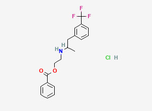 Two-dimensional chemical structure of Benfluorex hydrochloride