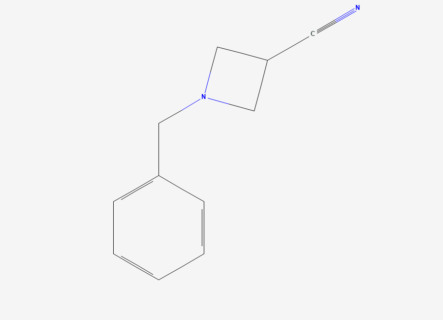 Two-dimensional chemical structure of N-Benzyl-3-cyanoazetidine