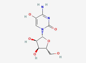 Two-dimensional chemical structure of 5-Hydroxycytidine