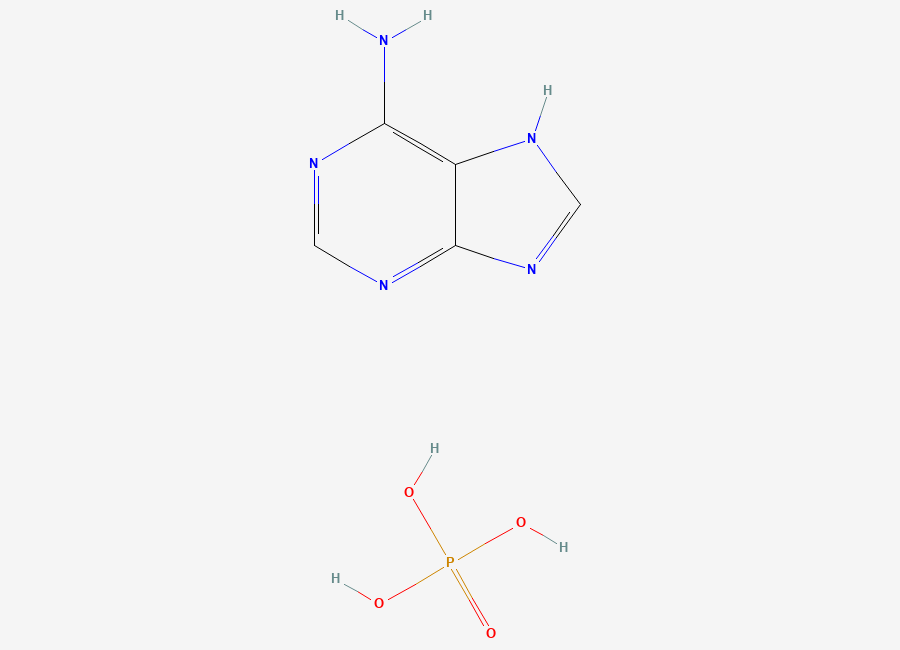Two-dimensional chemical structure of Adenine phosphate