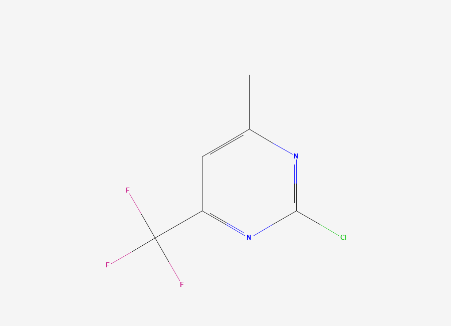 Two-dimensional chemical structure of 2-Chloro-4-methyl-6-(trifluoromethyl)pyrimidine