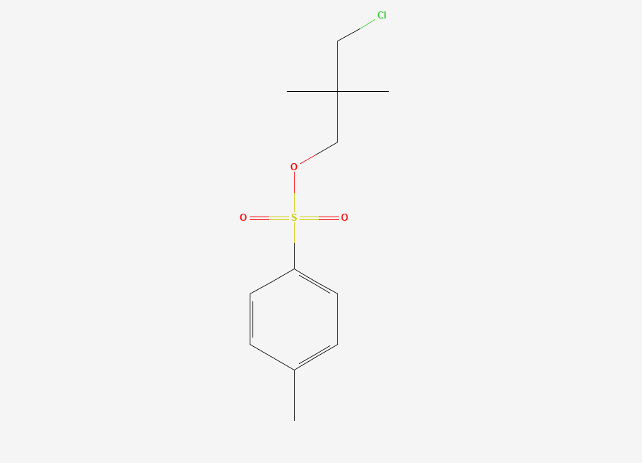 Two-dimensional chemical structure of (3-chloro-2,2-dimethylpropyl) 4-methylbenzenesulfonate