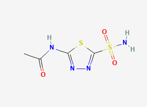 Two-dimensional chemical structure of Acetazolamide, CAS 59-66-5
