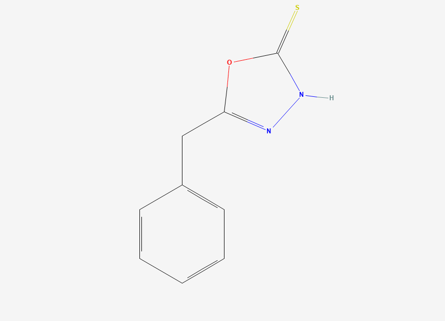 Two-dimensional chemical structure of 5-Benzyl-1,3,4-oxadiazole-2-thiol