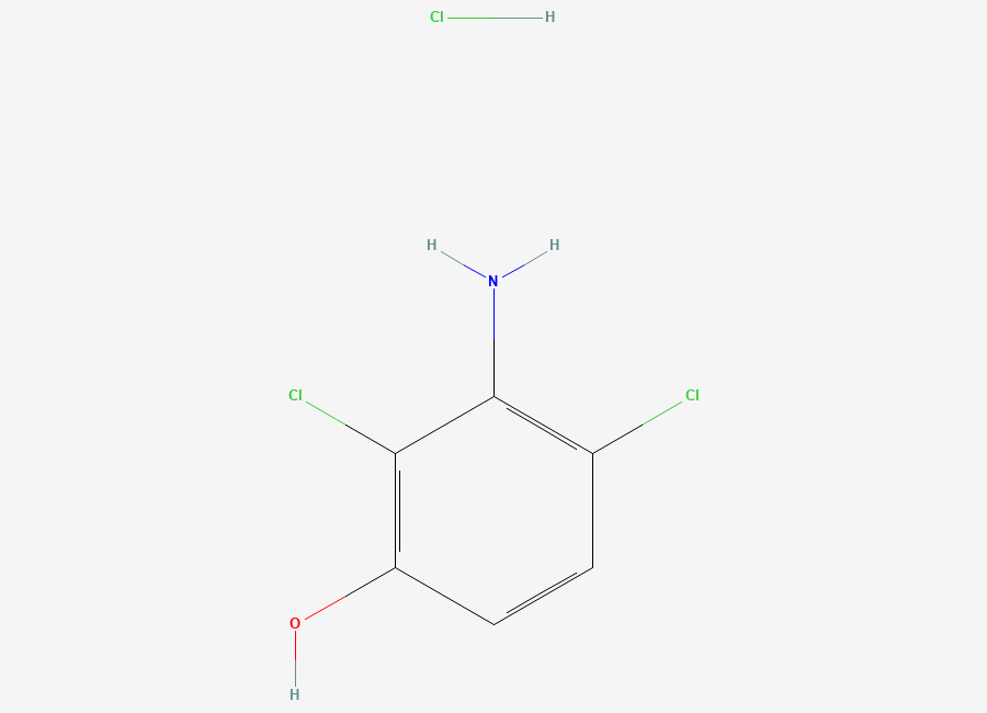Two-dimensional chemical structure of 3-Amino-2,4-dichlorophenol hydrochloride