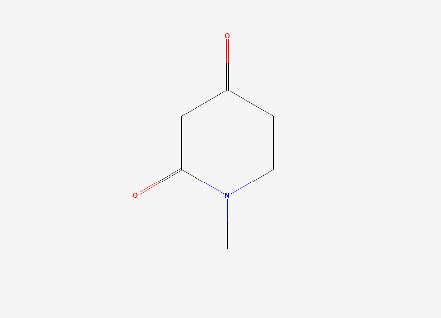 Two-dimensional chemical structure of 1-Methyl-2,4-piperidinedione