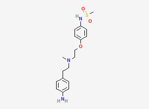 Two-dimensional chemical structure of Dofetilide Impurity C, CAS 115256-12-7