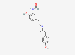 Two-dimensional chemical structure of Formoterol Deshydroxy Impurity, CAS 477552-93-5
