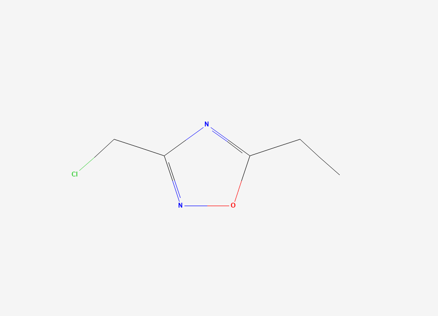 Two-dimensional chemical structure of 3-(Chloromethyl)-5-ethyl-1,2,4-oxadiazole
