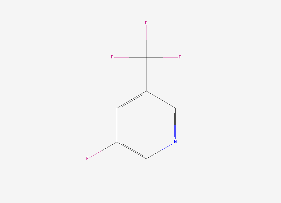 Two-dimensional chemical structure of 3-Fluoro-5-(trifluoromethyl)pyridine