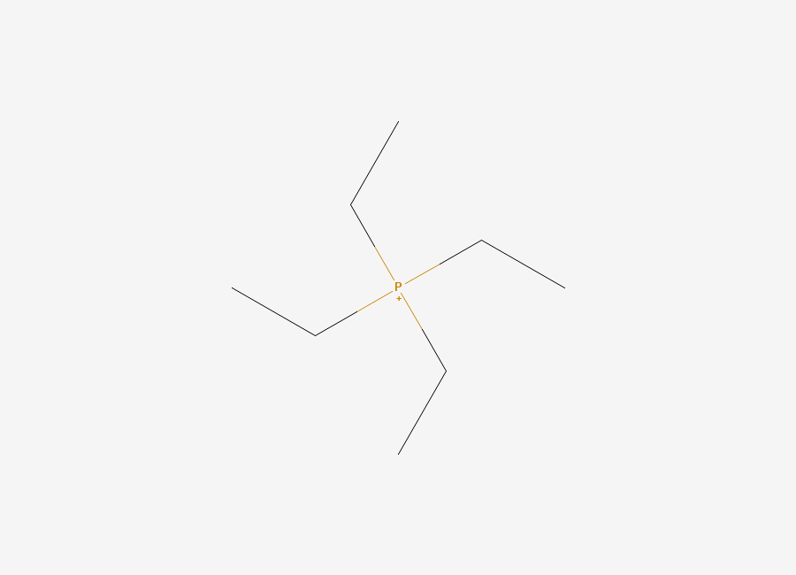 Two-dimensional chemical structure of Phosphonium, tetraethyl-