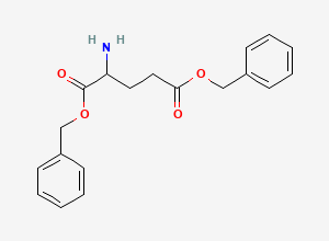 Two-dimensional chemical structure of Dibenzyl 2-aminopentanedioate