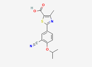 Two-dimensional chemical structure of Febuxostat Isopropyl Ether Analog, CAS 144060-52-6