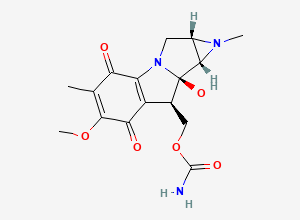 Two-dimensional chemical structure of Mitomycin EP Impurity C / Mitomycin B, CAS 4055-40-7