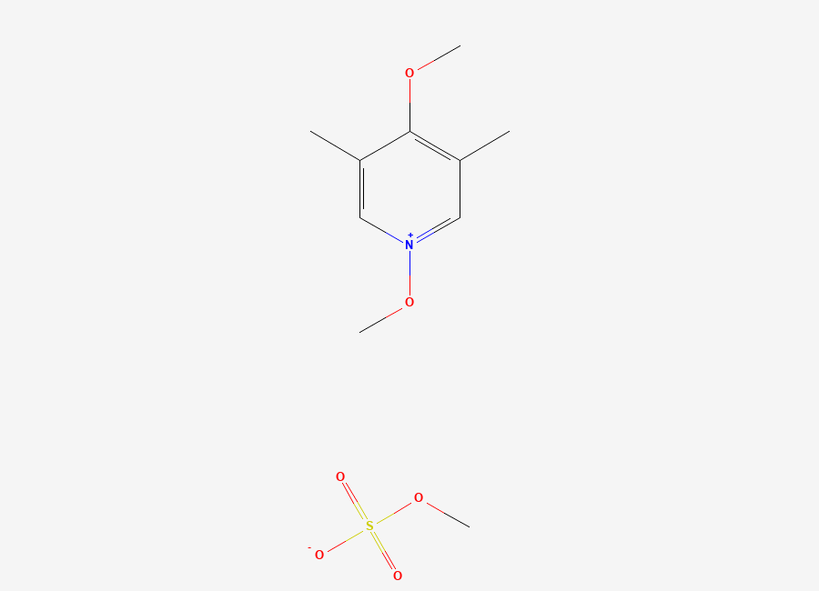 Two-dimensional chemical structure of 1,4-dimethoxy-3,5-dimethylpyridin-1-ium;methyl sulfate