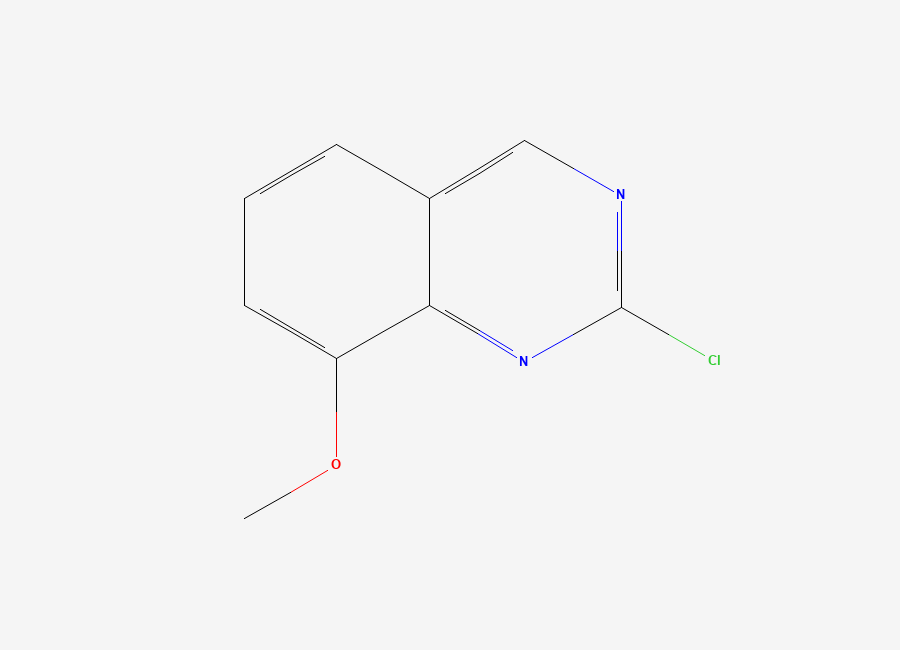 Two-dimensional chemical structure of 2-Chloro-8-methoxyquinazoline