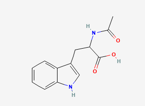 Two-dimensional chemical structure of N-Acethyl-DL-tryptophan, CAS 87-32-1
