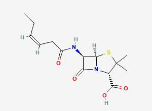 Two-dimensional chemical structure of Benzylpenicillin (Benzathine) Tetrahydrate EP Impurity H