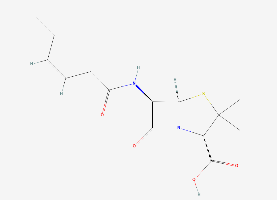 Two-dimensional chemical structure of Benzylpenicillin (Benzathine) Tetrahydrate EP Impurity H