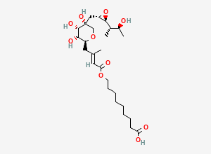 Two-dimensional chemical structure of Pseudomonic acid B