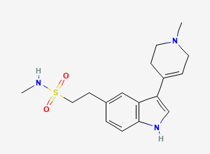 Two-dimensional chemical structure of Naratriptan Related Compound B / 3,4-Dihydro Naratriptan, CAS 121679-20-7