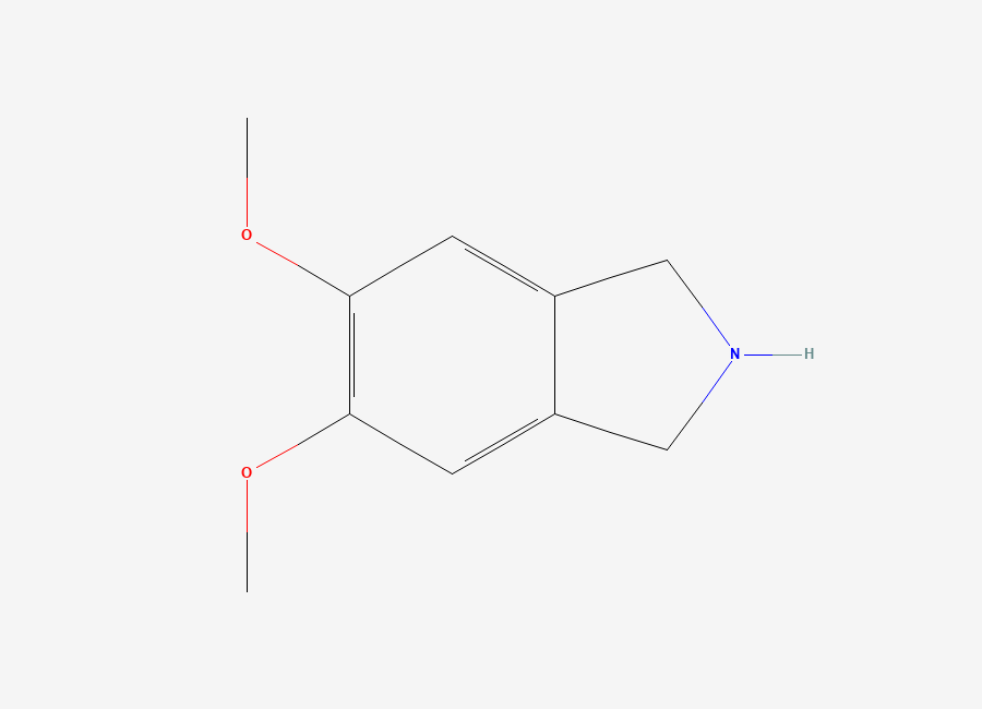 Two-dimensional chemical structure of 5,6-Dimethoxyisoindoline