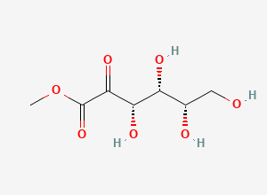 Two-dimensional chemical structure of Methyl L-xylo-2-hexulosonate