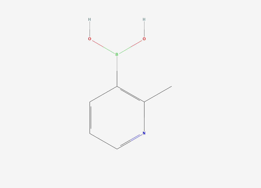 Two-dimensional chemical structure of 2-Methylpyridine-3-boronic acid