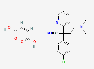 Two-dimensional chemical structure of Chlorpheniramine Nitrile Maleate