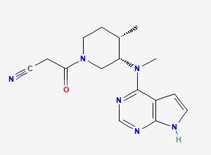 Two-dimensional chemical structure of (3S,4S)-Tofacitinib, CAS 1092578-47-6