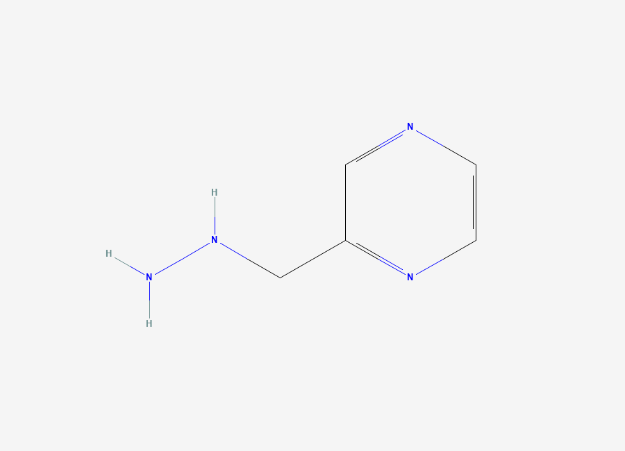 Two-dimensional chemical structure of 2-(Hydrazinylmethyl)pyrazine