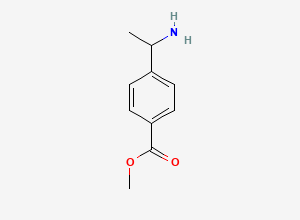 Two-dimensional chemical structure of Methyl 4-(1-aminoethyl)benzoate